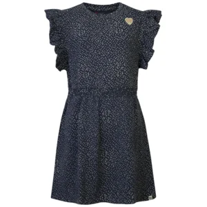 Noppies Kinderkleding Meisjes Blauwe Jurk Paris India Ink
