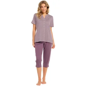 Pastunette Deluxe Dames pyjama: Dark Purple, Tencel kwaliteit ( PAS.24 )