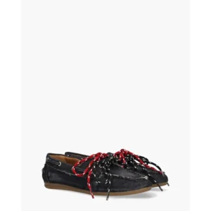 Toral Nahua Tejano Zwart Denim Dames Veterschoenen