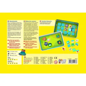 Spel - Reisspel - Vakantiememo - Magnetisch - In blik - 3+