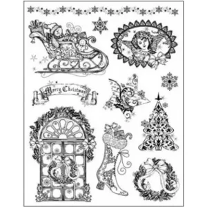 Clear stamp Viva Kerstfiguren nostalgiek