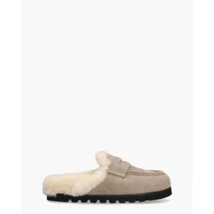 Naked Wolfe Corded Grijs Damesslippers
