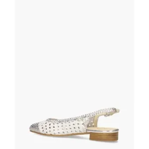 Maya Tropic Goud/Wit Slingbackpumps