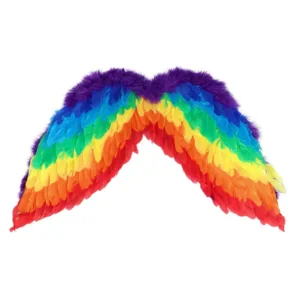 Regenboog Engelenset – Diadeem Halo & Vleugels voor Pride, Carnaval of Festival