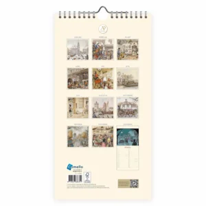 Kalender - 2027 - Notitiekalender - Anton Pieck - Brug - 18x34,5cm