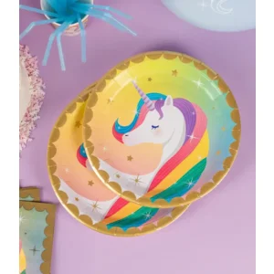 Paper Dreams Bordjes Unicorn 23cm - 8st