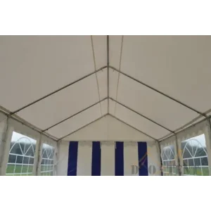 Partytent 4x6 Classic PVC Brandvertragend Grijs/wit