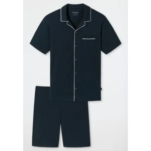 Schiesser – Fine Interlock – Pyjama – 176808 – Dark Blue