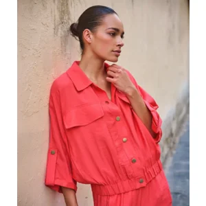 Esqualo Blazer: Koraal, korte mouw ( ESQ.320 )