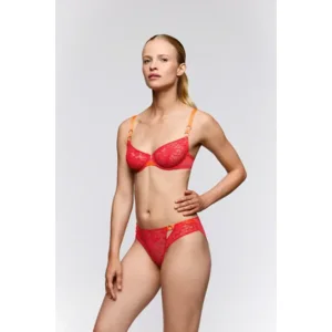 Sarda Lovelace slip in rood