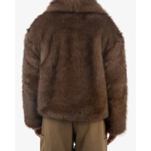 Pinned By K Fuzzy Coat Donkerbruin Damesjack