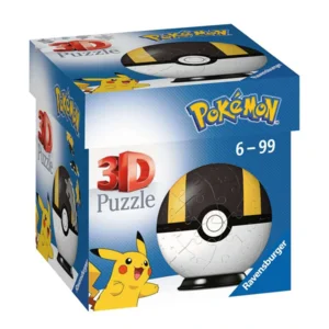 Puzzel - 3D - Pokémon - Pokéball - Geel - 7x7x7cm - 6-99jr