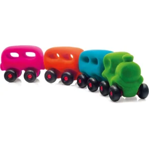 Trein - Met 3 wagonnetjes - Rubbabu