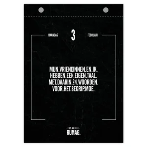 Scheurkalender - 2025 - Rumag - 13x18cm