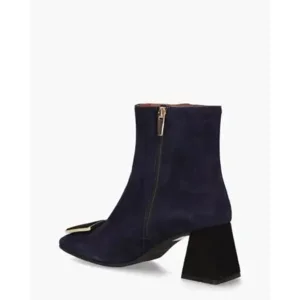Eva Luna 6537 Donkerblauw/Zwart Dames Enkelboots