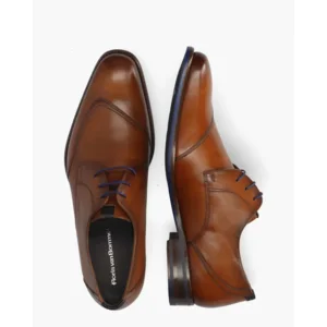 Floris Van Bommel De Stijler 07.00 Cognac Heren Veterschoenen