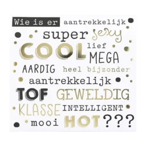 Kaart - Pop-up, licht & muziek - Wie is er aantrekkelijk - 031A