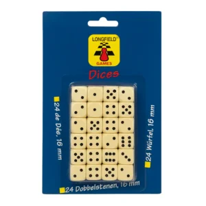 Dobbelstenen - 24 stuks op blister