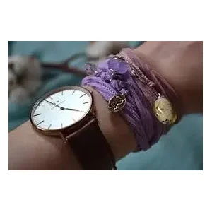 RAKHI zijden wikkelarmband turquoise
