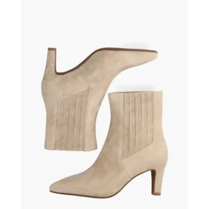 Di Lauro Calandra Beige Dames Enkellaarsjes