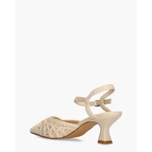 Lisa & Jo Zea Roomwit Dames Slingbackpumps