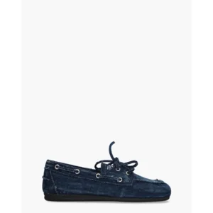 Posa Boat Loafer Denim Dames Veterschoenen