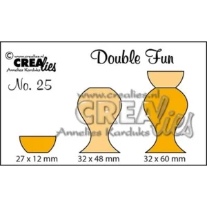 Crealies Double Fun Vaas 3