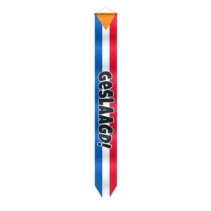Wimpel - Geslaagd - Rood, wit, blauw - 155cm