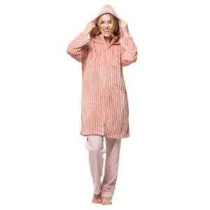 Egatex kamerjas Dames: Peach kleur, Met rits ( EGA.496 )