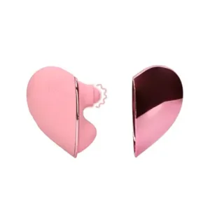 Loveline Tapping Heart Vibrator Pink Arabesque 7 cm