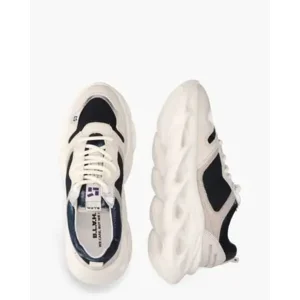 Blah Cassandra Off-White/Blauw Damessneakers