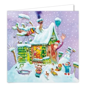 Kaarten - Kerst - Marius van Dokkum - White christmas & jingle bells- 10st.