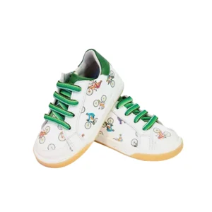 Zecchino d'Oro Sneaker Fiets N12-1015 Wit/Groen 21