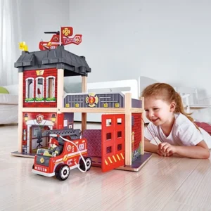 Houten Brandweer speelgoed set