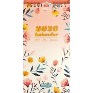 Kalender - 2026 - Bloemen - Zalm roze