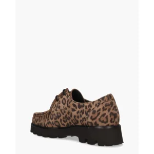 Sioux Meredira Bruin/Zwart Dames Veterschoenen