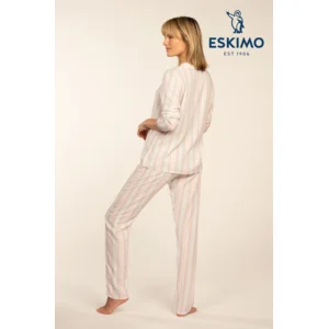 Eskimo Dames Pyjama: Perlei, Doorknoop, 100% Viscose ( ESK.1759 )