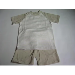 Wit/beige gestreepte pyjama staxo 98/3J