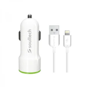 SOULTECH SC343B 3.1 MAH COMFORT IPHONE 5/6/7/8 2 USB AUTOLADER + KABEL