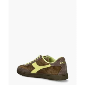 Diadora Sport Trainer Hairy Bruin/Geel Damessneakers