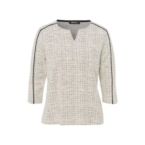 Frank Walder  Dames Pull: Ecru Zwart ( WAL.80 )