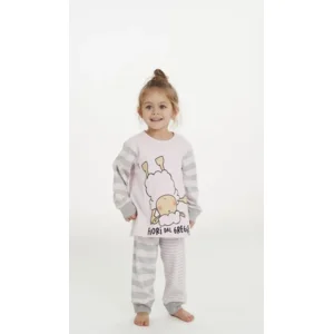 Happy People Meisjes pyjama: Roze gestreept ( HAP.58 )