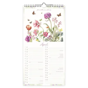 Maand notitiekalender - 2025 - Janneke Brinkman - Goudenregen - 18x34,5cm