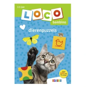 Loco Bambino - Boekje - Dierenpuzzels - 3-5 Jaar