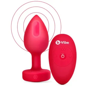 B-Vibe Vibrerende Hartvormige Butt Plug 10.5 Cm
