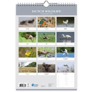 Maand kalender - 2026 - Dutch wildlife - 23,5x33,5cm