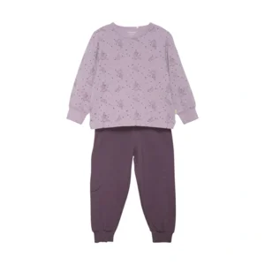 CelaVi 2-delige Meisjes Lange Mouwen Pyjama Elderberry
