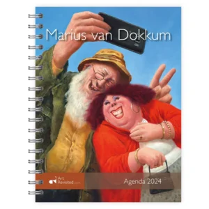 Bureau agenda - 2024  - Marius van Dokkum -17.6x23,8cm - Met spiraal