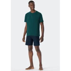 Schiesser – Fashion Nightwear - Pyjama – 179106  – Dark Green