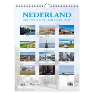 Maand kalender - 2027 - Nederland - 33x44cm